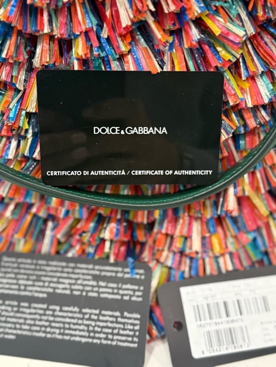 💥Dolce Gabbana 2013 “Sicilia” Runway Collection Bag multicolor raffia fringe💥 - Picture 8 of 14